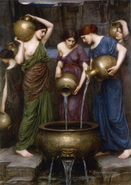  female Painting - The Danaides Greek female John William Waterhouse